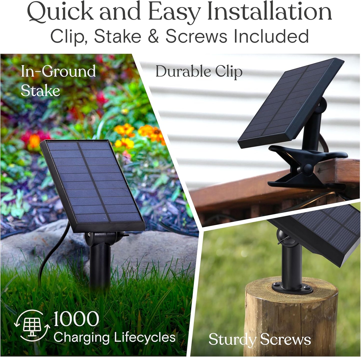 Brightech Ambience Pro Solar Powered Outdoor String Lights, 48 ft Commercial Grade Waterproof Patio Lights, 15 Edison Bulbs, Shatterproof LED String Lights for Outside, Porch - 1W Soft White