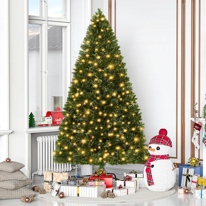 LEVELEVE Premium 6FT Artificial Holiday Christmas Tree w/800 Branch Tips,250 LED Lights for Home,Office,Party Decoration