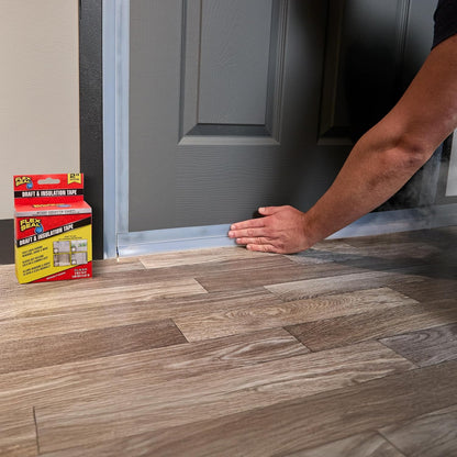 Flex Seal Draft and Insulation Sealing Tape, Flexible, Rubberized, Weatherproof Strip for Windows, Doors, Vents, Works on Wood, Glass, Tile, Metal, Plastic, Fiberglass, Clear, 2 in x 16 ft, Pack of 1