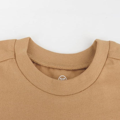 HonestBaby 5-Pack Short Sleeve T-Shirts 100% Organic Cotton Baby, Toddler, Little Kid, Boy, Girl, Unisex