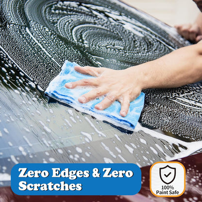 FIXSMITH Microfiber Cleaning Cloth, Pack of 12, Shop Towels Bulk, Microfiber Towels for Cars, Lint Free, Scratch-Free Cleaning Cloths, Cleaning Rags for Housekeeping, 11.5 x 11.5 inch