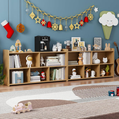 Book Shelf, 5 Cubes Storage Organizer, Open Bookshelf Wooden Bookcase, Freestanding Wooden Bookshelf Cube Shelf for Bedroom, Living Room