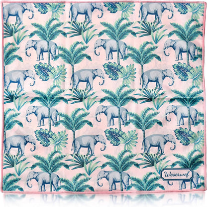 WESERWEF Design Microfiber Glasses Cleaning Cloth – Premium Cleaning Cloth for Eyeglasses, Screens, Tablets, Cameras & Lenses, 12" x 12", Ultra-Soft & Scratch-Free (Elephant)