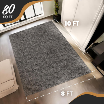 Nevlers 1/4" Felt Rug Pad 8 x10 Ft| Rug Pad Non Slip Felt & TPO | Area Rug Padding 8x10 Anti Skid Rug Gripper | Non Slip Rug Grippers for Area Rugs on Hardwood Floors | Rug Stoppers to Prevent Sliding
