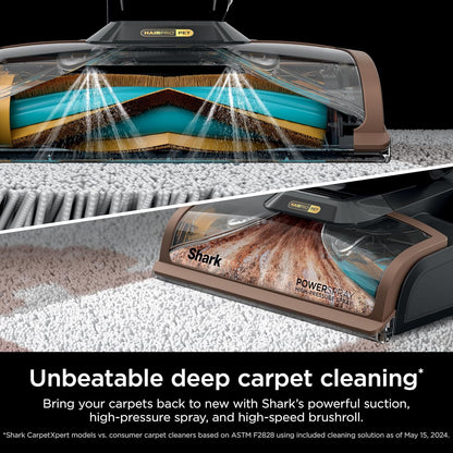 Shark CarpetXpert HairPro with StainStriker, Upright Carpet, Area Rug & Upholstery Cleaner, Perfect for Pets & Hair Removal, Carpet Shampooer, 4 Cleaning Tools, Pet Cleaning Solution, Copper, EX301