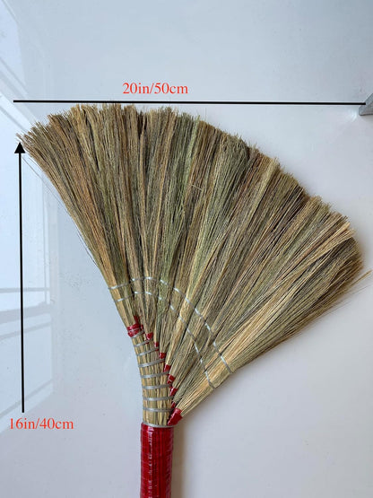 Coco Deluxe Vietnamese Natural Straw Broom /40" Handmade Soft Grass Broom for Indoor & Outdoor/Choi Bong Co Viet NAM Cao Cap (1)