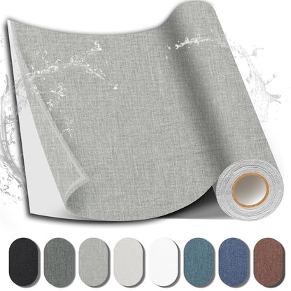 Fabric Repair Patch, 17X79 Inch Fabric Large Repair Tape, Self-Adhesive Patches for Furniture, Sofa, Car Interior, Shoes, Hand Bag, Clothing (Grey, 17X79 Inch)