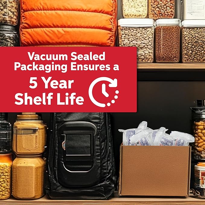 SOS Food Lab Emergency Food Bar - 1200 Calorie Ration (20 Pk Shortbread Cookie) - 1 Day/24 Hour Ready to Eat Supply for Camping, Hiking, Disaster Preparedness - 5 Year Shelf Life Energy Survival Food