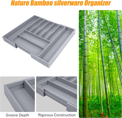 Kitchen Silverware Drawer Organizer and Storage Cabinet Utensil Rack Bathroom Counter Vanity Extra Large Big Cooking Drawer Organizers Countertop Pantry Storage Cabinet Best Kitchen Must Haves 2025