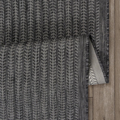 Adiva Rugs Outdoor Indoor Area Rug, Weather Resistant, Easy to Clean, Stain Resistant Floor Mat for Dining Room, Backyard, Deck, Patio (Pebble Weiss, 10' x 14')