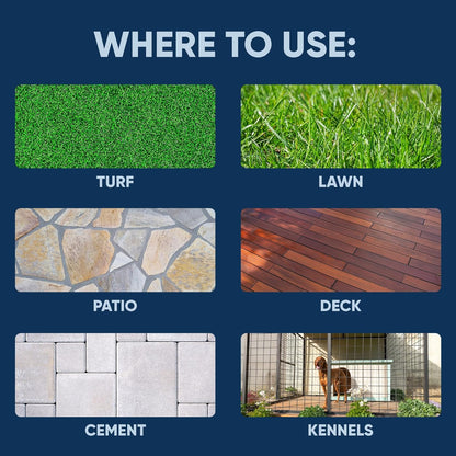 Outdoor Odor Eliminator | Outside Dog Urine Enzyme Cleaner – Powerful Pet, Cat, Animal Scent Deodorizer | Professional Strength for Yard, Turf, Kennels, Patios, Decks (32oz)