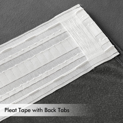 MIULEE Grey Velvet Curtains 84 inches Long 2 Panels - Luxury Pinch Pleated Room Darkening Window Drapes for Bedroom Living Room Thermal Insulated Super Soft Blackout, Back Tab Rod Pocket Gray