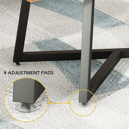 18 Inch Metal Coffee Table Legs, DIY Geometry Desk Base for Table Heavy Duty Furniture Legs for Office Modern Desks Night Stands, End Table, Bench, TV Stands, Etc