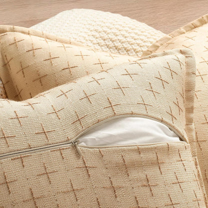 ZWJD 12x20 Pillow Covers Set of 2 Soft Polyester Textured Pillow Covers with Stylish Flange Edge Cozy Farmhouse Throw Pillows for Couch Bed Sofa Living Room