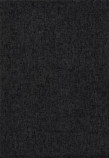 CAMILSON Easy Jute Rug 9x12, Indoor Outdoor Dark Gray Black Farmhouse Area Rugs for Living Room Patio and Kitchen Rug Solid Boho Woven Design Easy-Cleaning Washable Outside Carpet Alfombras (9 x 12)