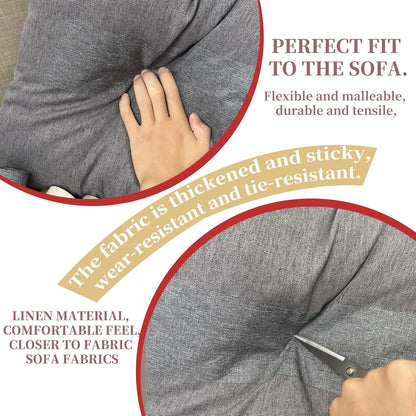 Linen Repair Tape 4x70 Inch Self-Adhesive Couch Patch Repair Fabric Patch for Furniture,Sofas,Cushion,Chairs,Bags,Linen Goods(Dark Blue)