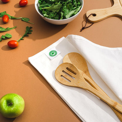 Organic Cotton Flour Sack Kitchen Towels - 10 Pack, Off-White Organic Cotton Tea Towels - Extra Large Flour Sack Cotton Dish Towels- Lint-Free Unbleached Kitchen Towels - 27"x27" (Off-White - 10 Pack)