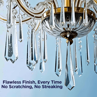 Sparkle Plenty Chandelier Cleaner Drip Dry Spray No Wipe - Dust Remover & Streak Free Glass Cleaner Spray for Chandeliers Crystals & Window Screen Surface - All Purpose Cleaning Supplies (32 oz)