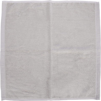 Superio Cotton Terry Washcloths Grey Towels 100% Cotton Cleaning Cloth 16" Rags Wash Clothes for Body and Face, Spa Towels, Multi Purpose (6, 16"x16")