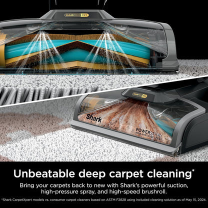 Shark CarpetXpert HairPro with StainStriker Upright Carpet, Area Rug & Upholstery Cleaner, Perfect for Pets & Hair Removal, Carpet Shampooer, 5 Cleaning Tools, Pet Cleaning Solution, Navy, EX304
