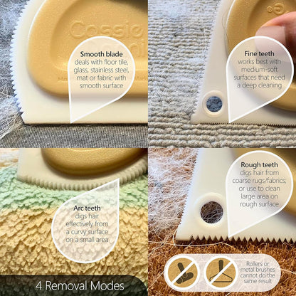 Mini Pet Hair Detailer, Pet Hair Remover for Carpet Couch Bedding Sofa, Car Interior Auto Detailing Supplies, Dog Cat Fur Reusable Brush for Furniture