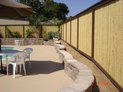 Backyard X-Scapes Natural Rolled Bamboo Fence 1in D x 4ft H x 8ft L