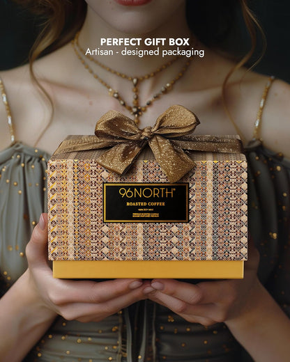 96NORTH Luxury Coffee Soy Candle | Large 3 Wick Jar Candle | Up to 40 Hours Burning Time | 100% Natural Soy Wax | Housewarming Gift for Men and Women