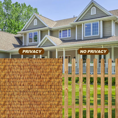 Bamboo Fence,Reed Fencing 4Feet High Bamboo Privacy Screen Outdoor for Patio, Reed Screen for Privacy Garden Backyard Balcony Natural Reed Fencing,4x16FT