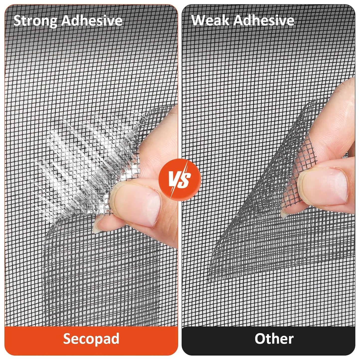 Grey Screen Repair Tape, 2" X 180" (15FT) Window Screen Door Repair Kit, Strong Adhesive Fiberglass Patch Tape Mesh