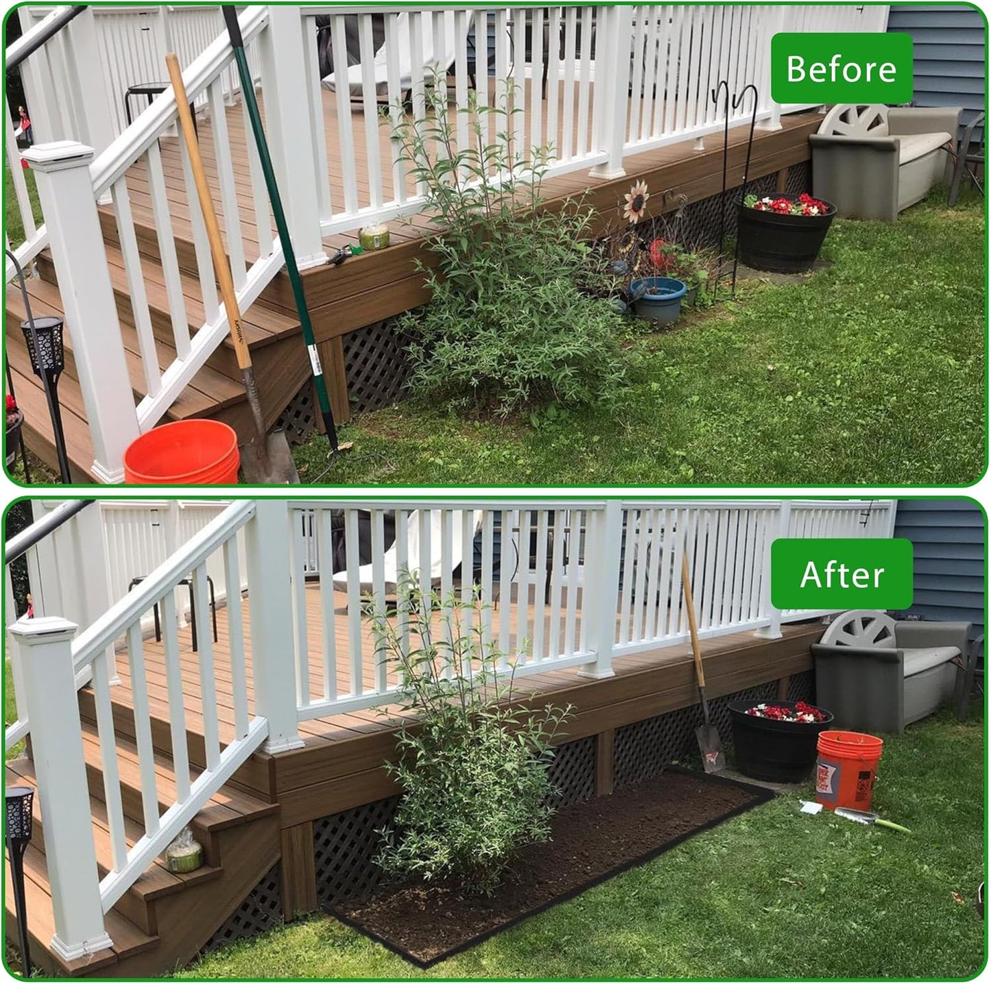 Landscape Edging Border 100 FT 2 Inch Tall with 180 Spikes, Plastic Edging for Landscaping, Garden Edging Border, Flower Bed, Paver and Lawn Edging Border, Black