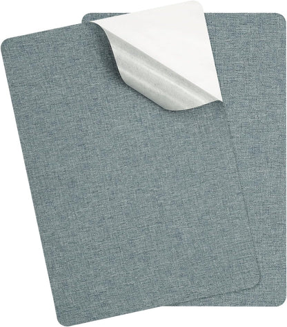 PATIKIL 8x11 Inch Linen Repair Patches, 2Pcs Self-Adhesive Fabric Patch for Sofas Tote Bags Furniture Car Seats Clothes Tents, Blue