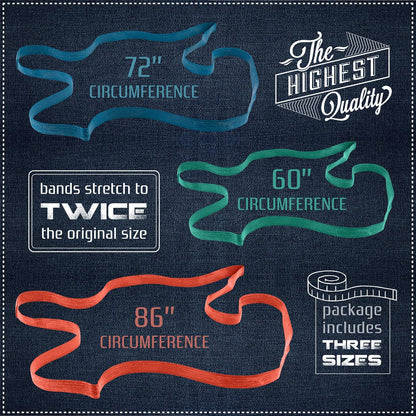 36 Pack Mover Blanket Rubber Bands - Extra Large Rubber Bands for Moving Blankets and Furniture - Variety of Sizes 26in, 30in & 42in - 36 Moving Bands Total - kitchentoolz