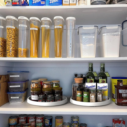 Simple Houseware 12-Inch Lazy Susan Spice Organizer Rotating Tray, 5-Pack