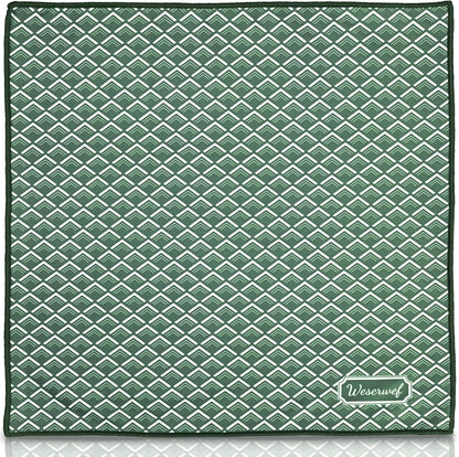 WESERWEF Design Microfiber Glasses Cleaning Cloth – Premium Cleaning Cloth for Eyeglasses, Screens, Tablets, Cameras & Lenses, 12" x 12", Ultra-Soft & Scratch-Free (Wave)