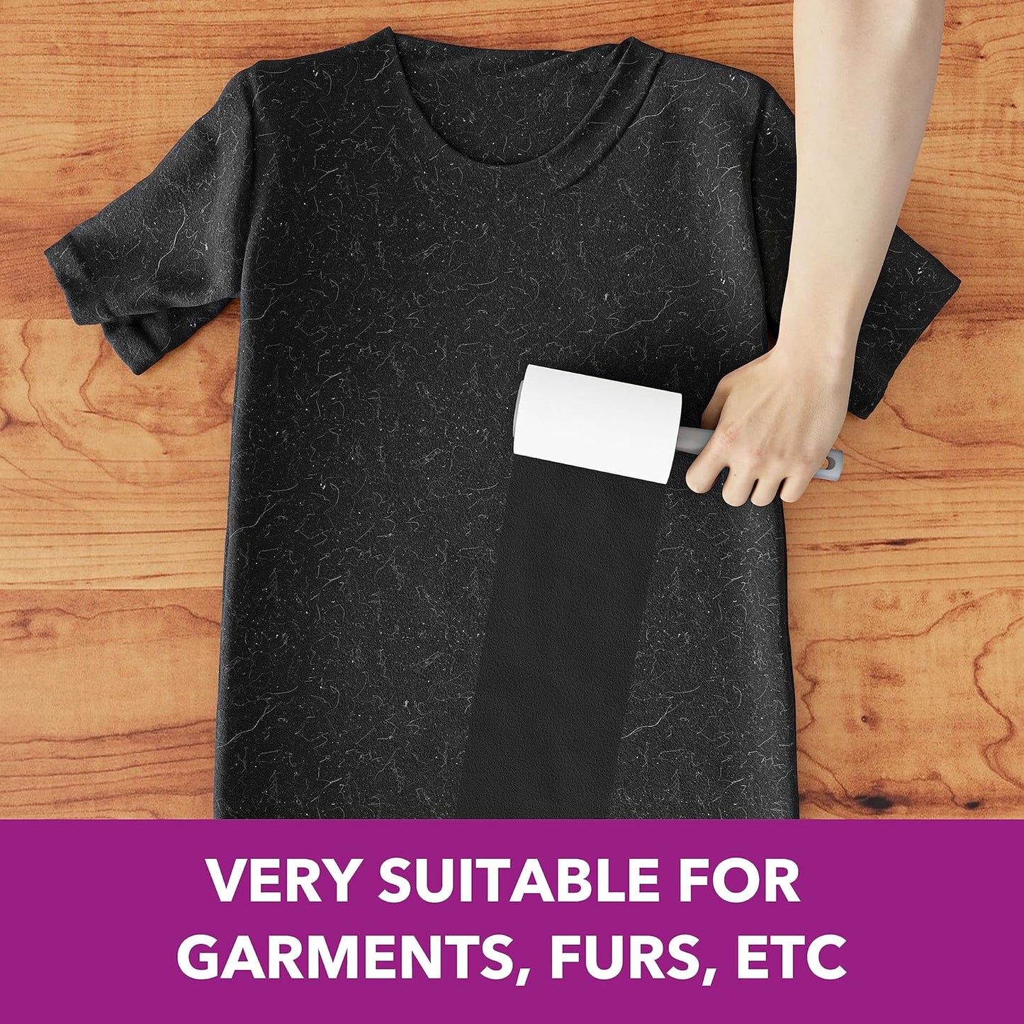 MEIQIHOME Lint Rollers for Pet Hair Extra Sticky, 1110 Sheets Mega Value Set Lint Roller with 5 Upgraded Handles, 10 Rollers Portable Pet Lint Roller for Clothes, Furniture, Dog & Cat Hair Removal