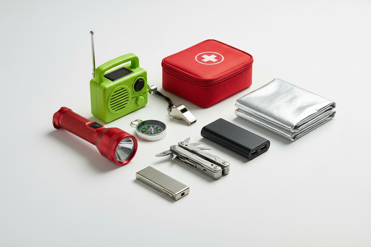 Safety, Communication & Survival Tools

Roomie Rack provides practical tools that support communication, navigation, and personal safety during emergencies. These items are chosen to enhance awareness and preparedness without unnecessary complexity. (make it real photo)